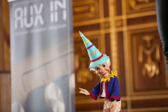 Auch die Augsburger Puppenkiste war während der offiziellen Eröffnung der Bundeskonferenz im Goldenen Saal der Stadt zu Gast. © Ulf Pieconka wjd-junge-wirtschaft-unser-verband-augsburg_0