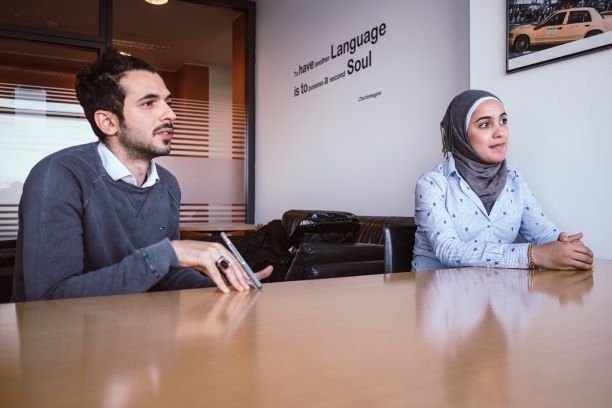 Unternehmensgründer Asmaa und Yousef © WJD/Jimmi Schlemmer wjd-junge-wirtschaft-magazin-start-up-your-future-04-2019