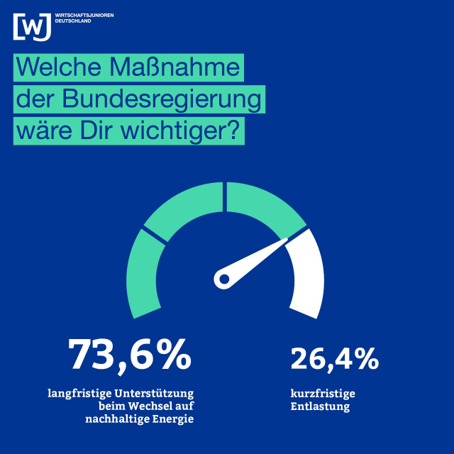 Präferenz Maßnahmen der Bundesregierung Welche Maßnahmen der Bundesregierung sind jungen Führungskräften wichtig?