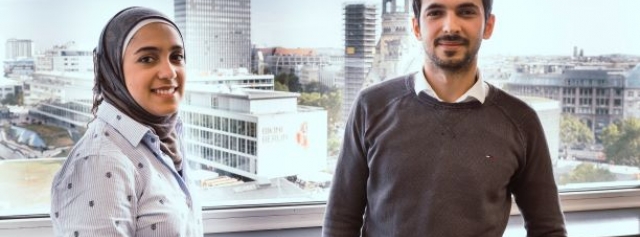 Unternehmensgründer Asmaa und Yousef im Interview © WJD/Jimmi Schlemmer wjd-junge-wirtschaft-magazin-start-up-your-future-04-2019